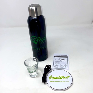 NWOT Stainless Bottle, Shot Glass, Charger‎